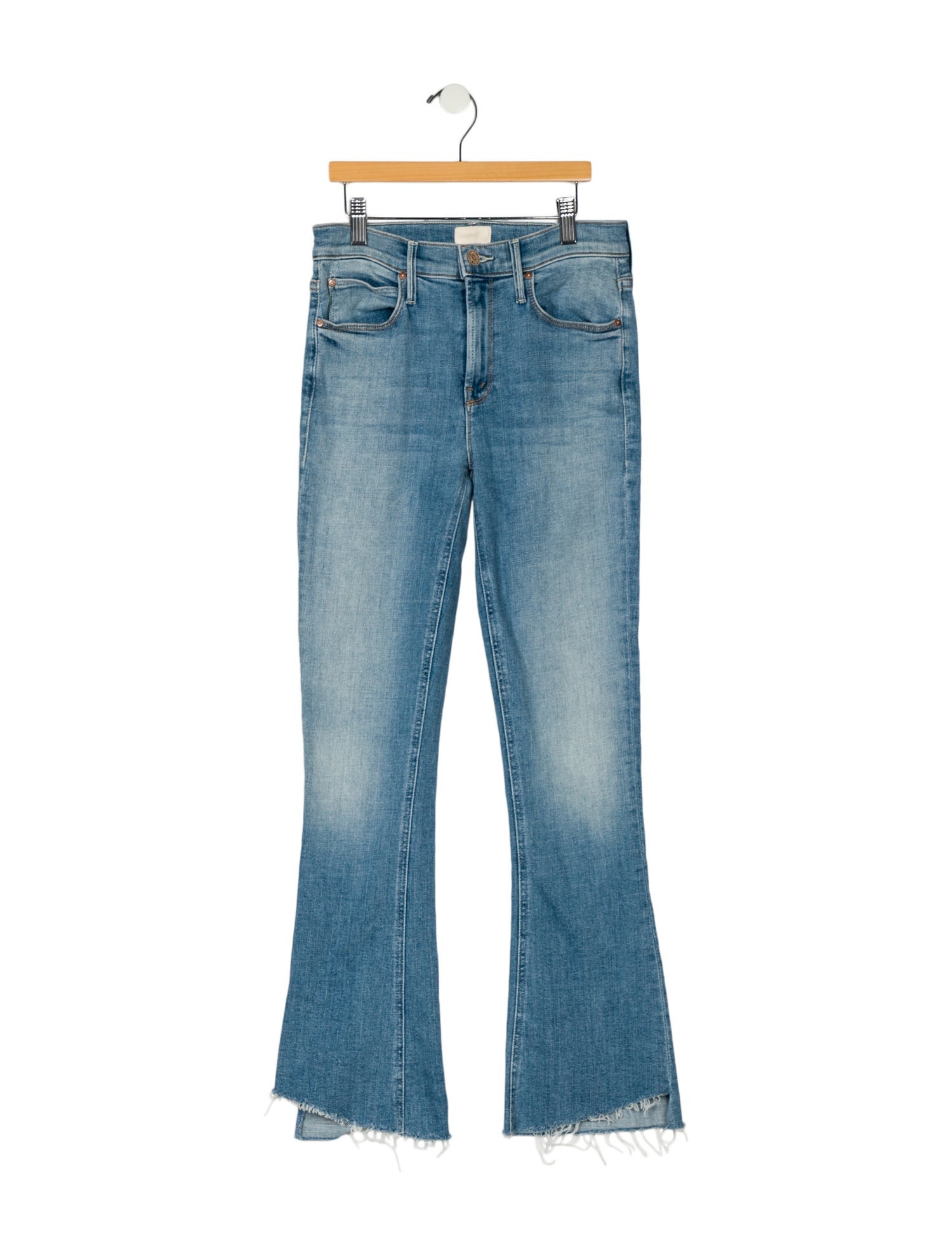 Mother Mid-Rise Straight Leg Jeans