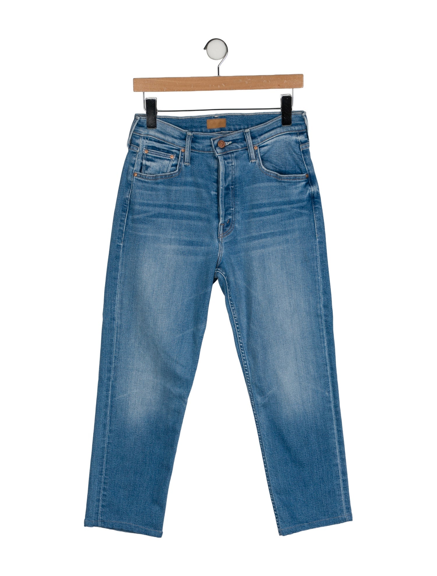 Mother High-Rise Straight Leg Jeans