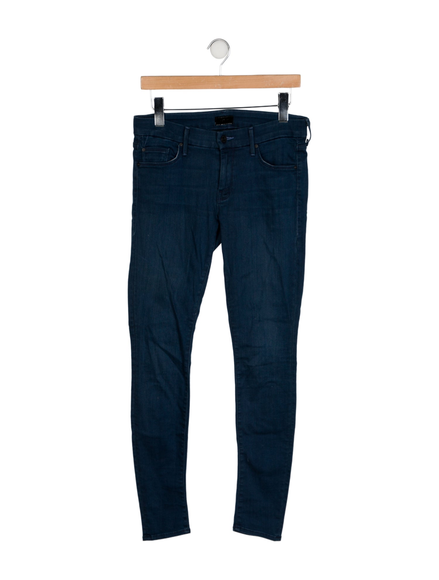 Mother Mid-Rise Skinny Leg Jeans