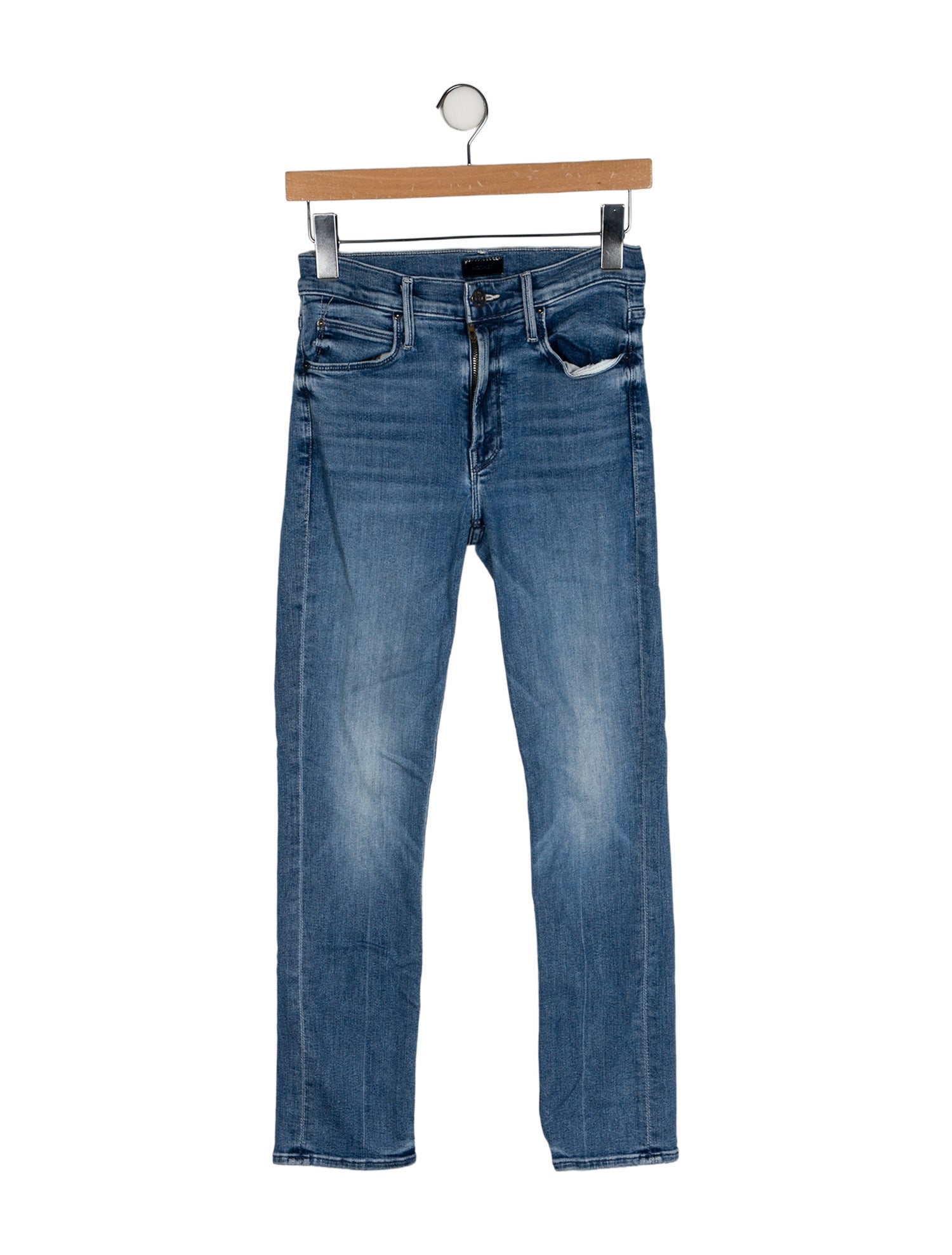 Mother Mid-Rise Skinny Leg Jeans