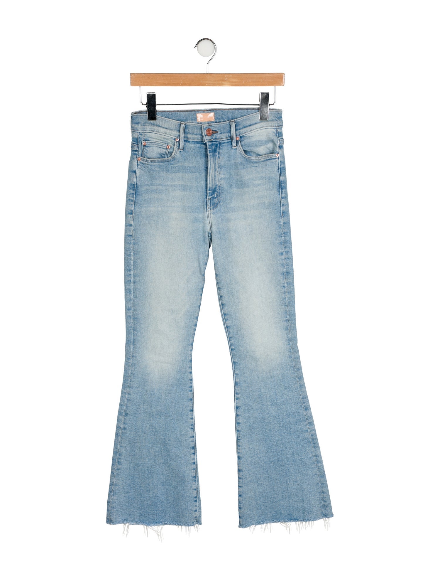 Mother Mid-Rise Wide Leg Jeans