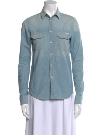 Mother Long Sleeve Button-Up Top