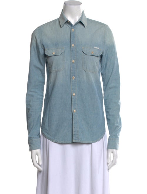 Mother Long Sleeve Button-Up Top