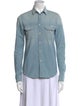 Mother Long Sleeve Button-Up Top