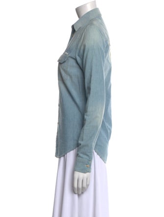 Mother Long Sleeve Button-Up Top