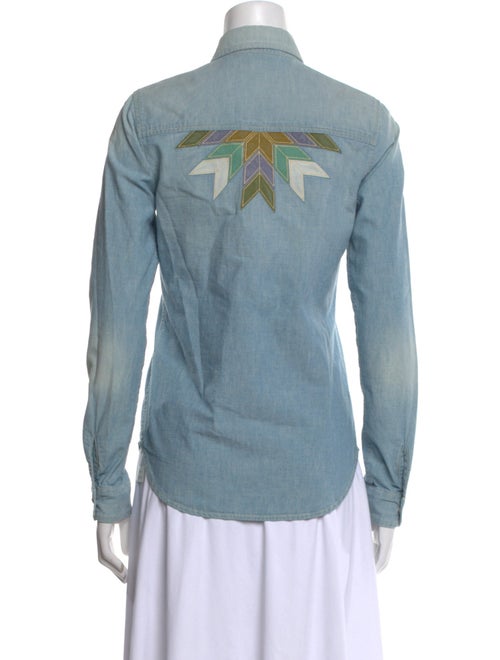 Mother Long Sleeve Button-Up Top