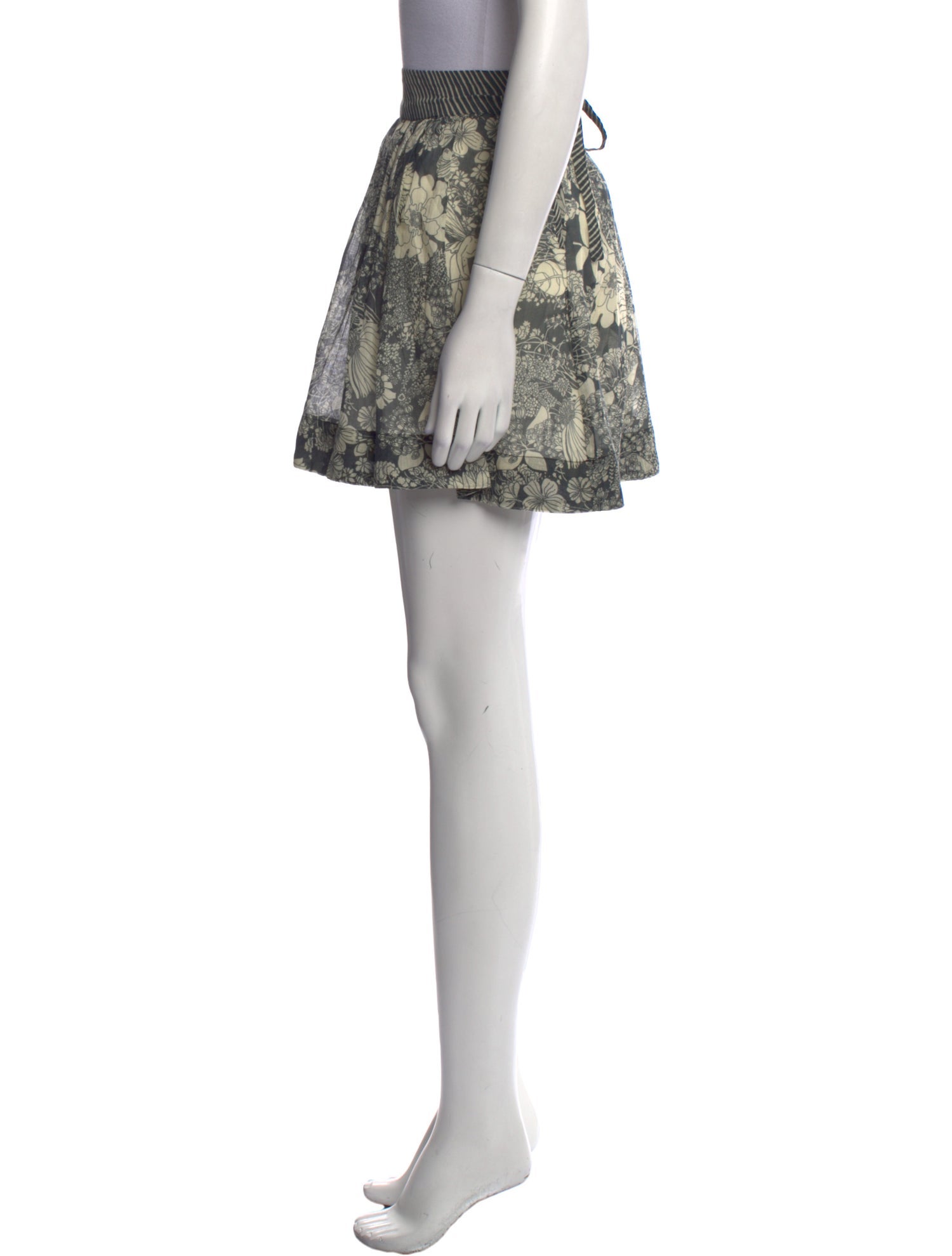 Mother Floral Print Mini Skirt w/ Tags