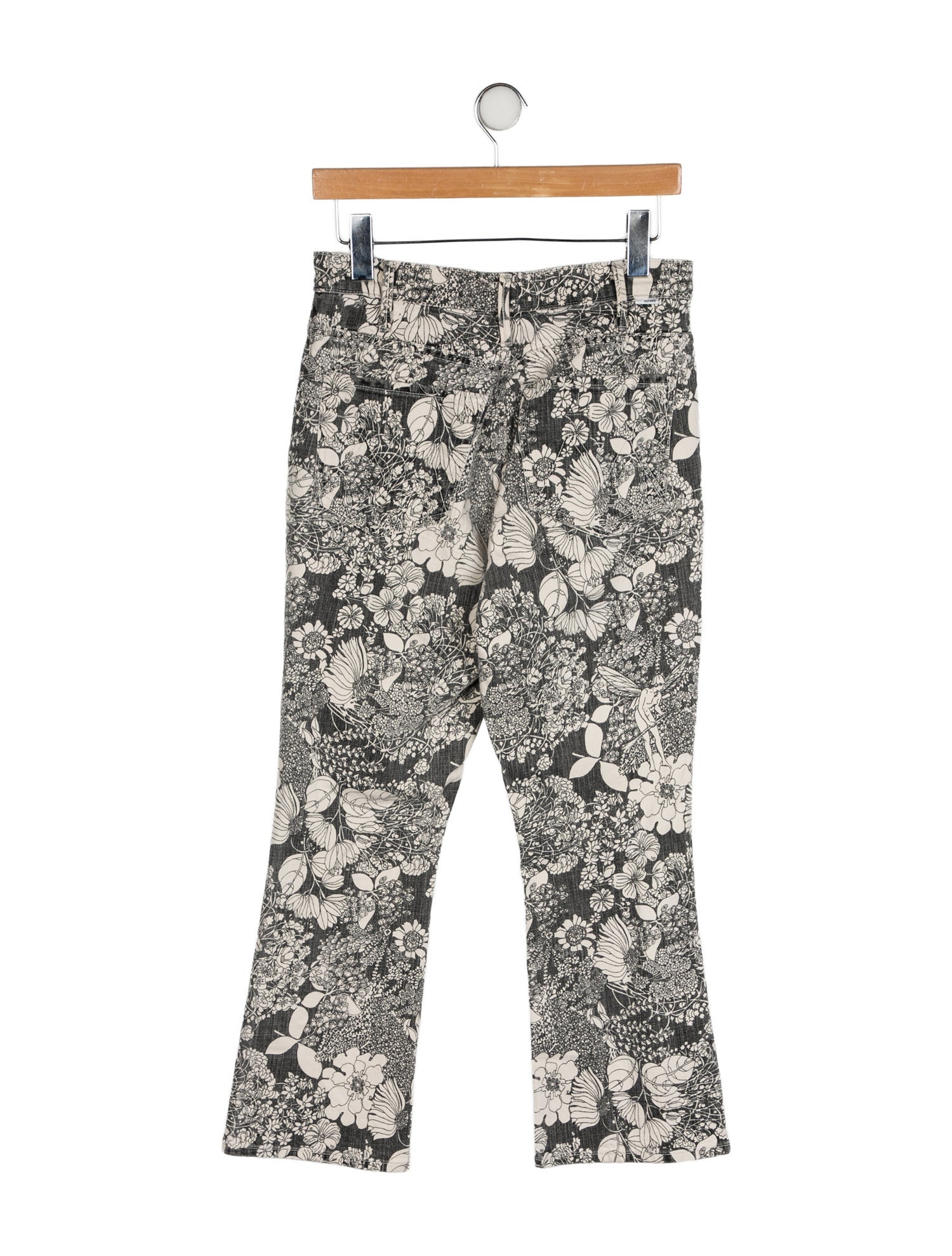 Mother Mid-Rise Wide Leg Jeans