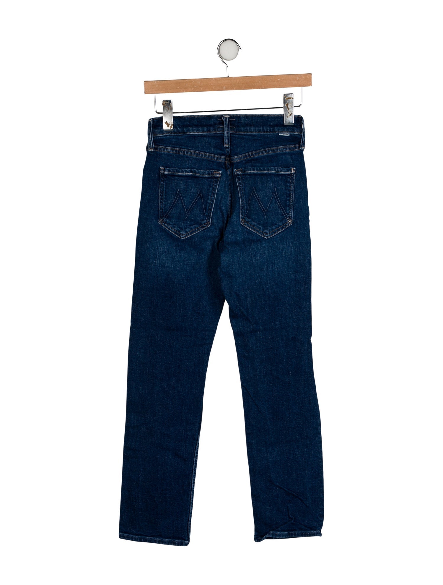 Mother Mid-Rise Straight Leg Jeans