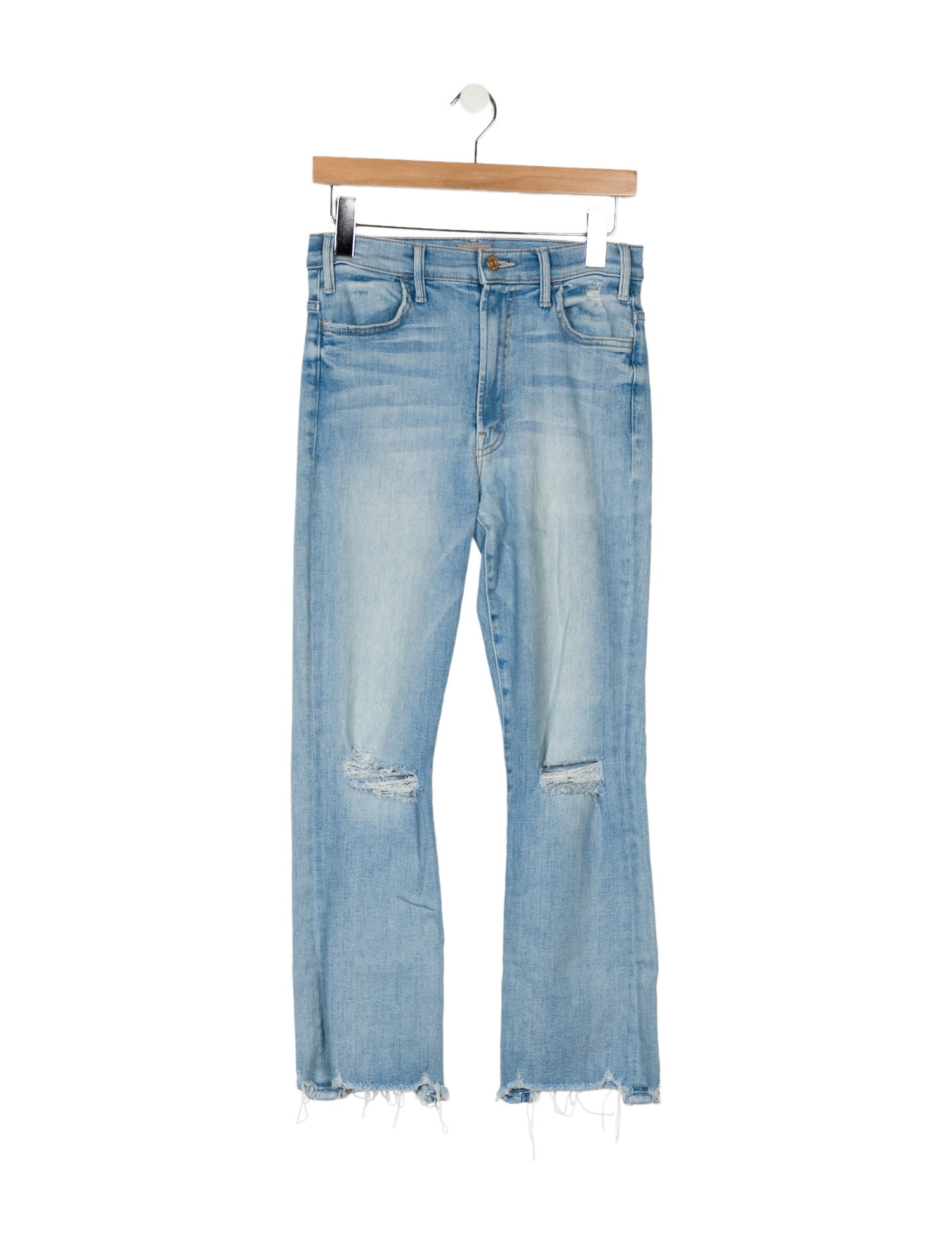 Mother Mid-Rise Straight Leg Jeans