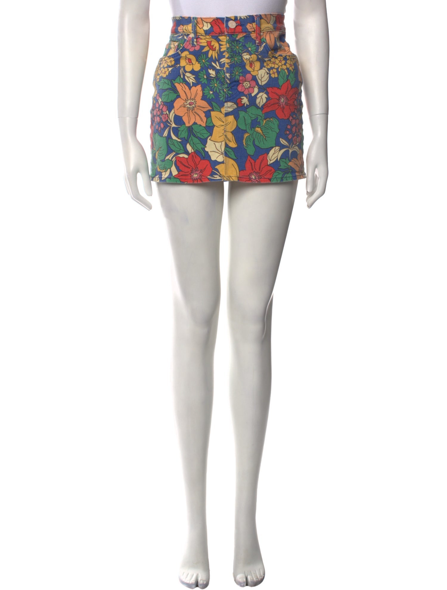 Mother Floral Print Mini Skirt