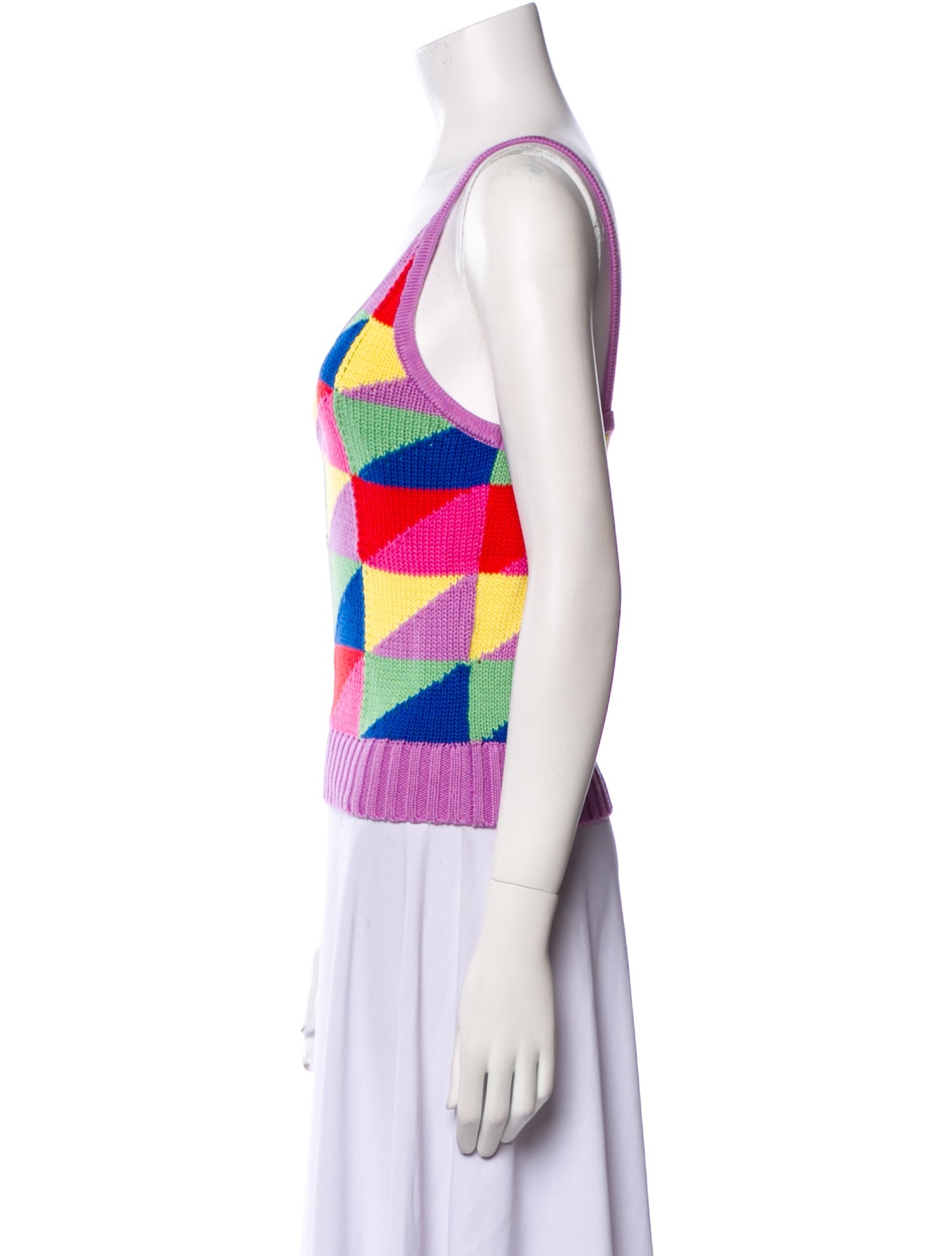 Mother Striped V-Neck Top