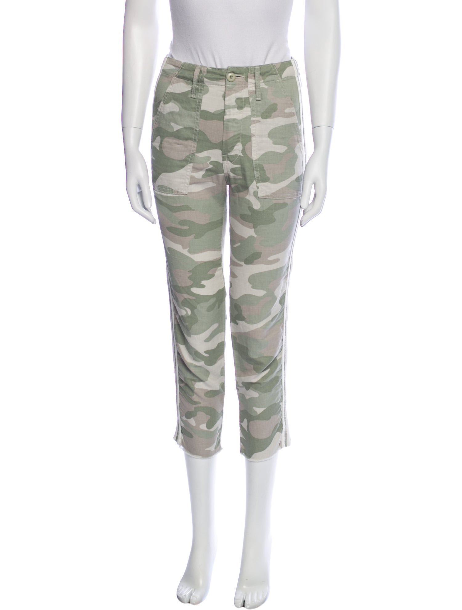 Mother Printed Straight Leg Pants