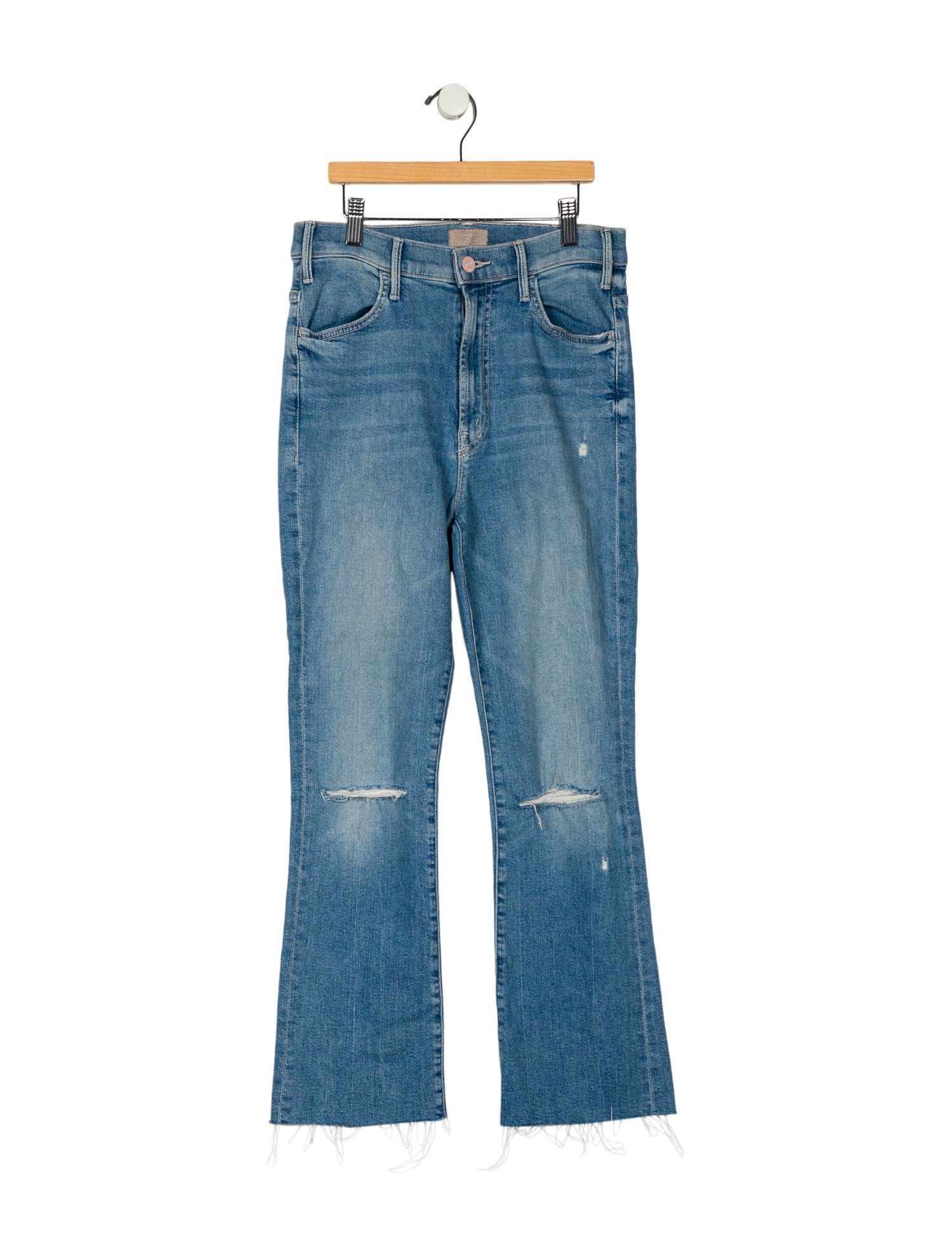 Mother Mid-Rise Straight Leg Jeans