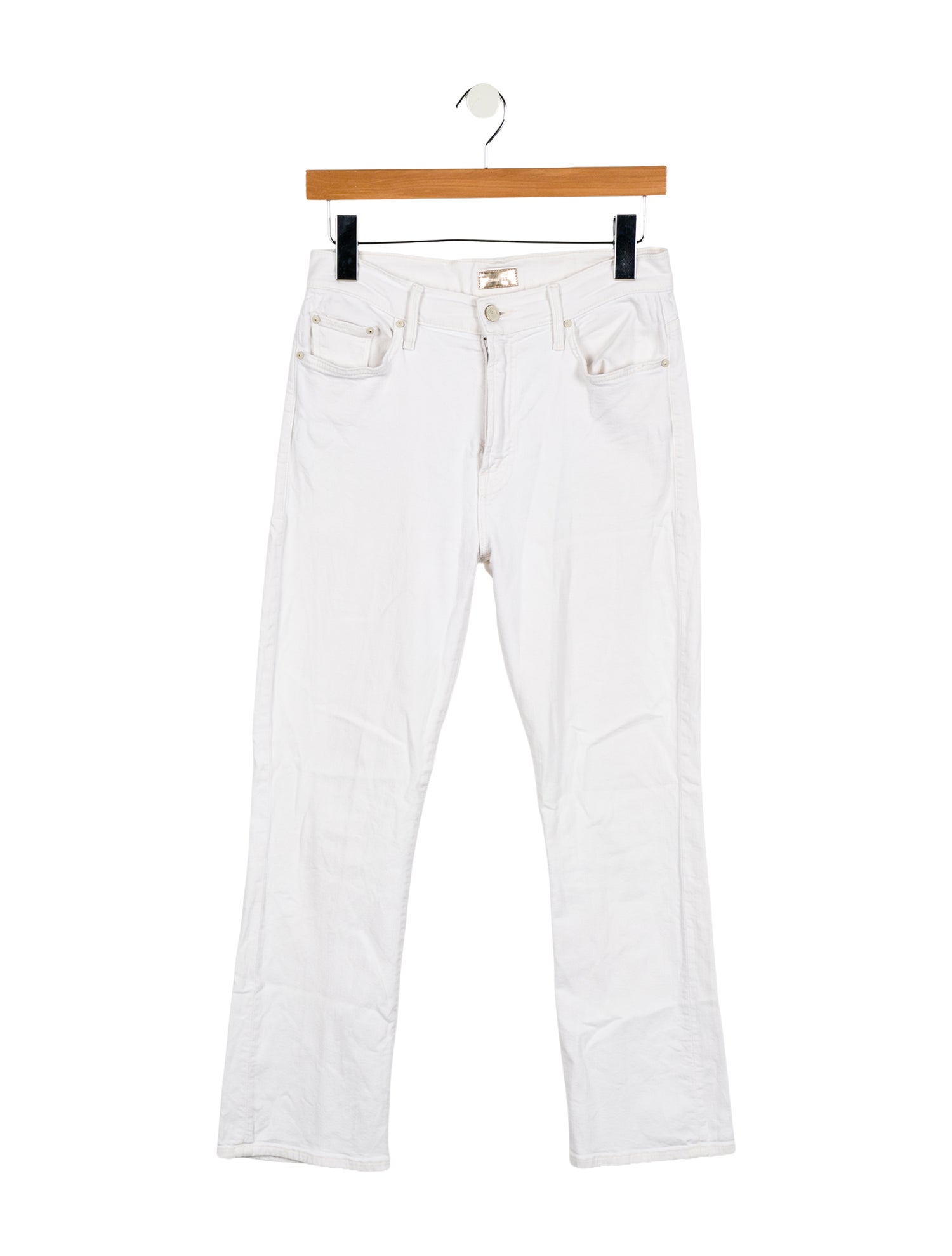 Mother Mid-Rise Straight Leg Jeans
