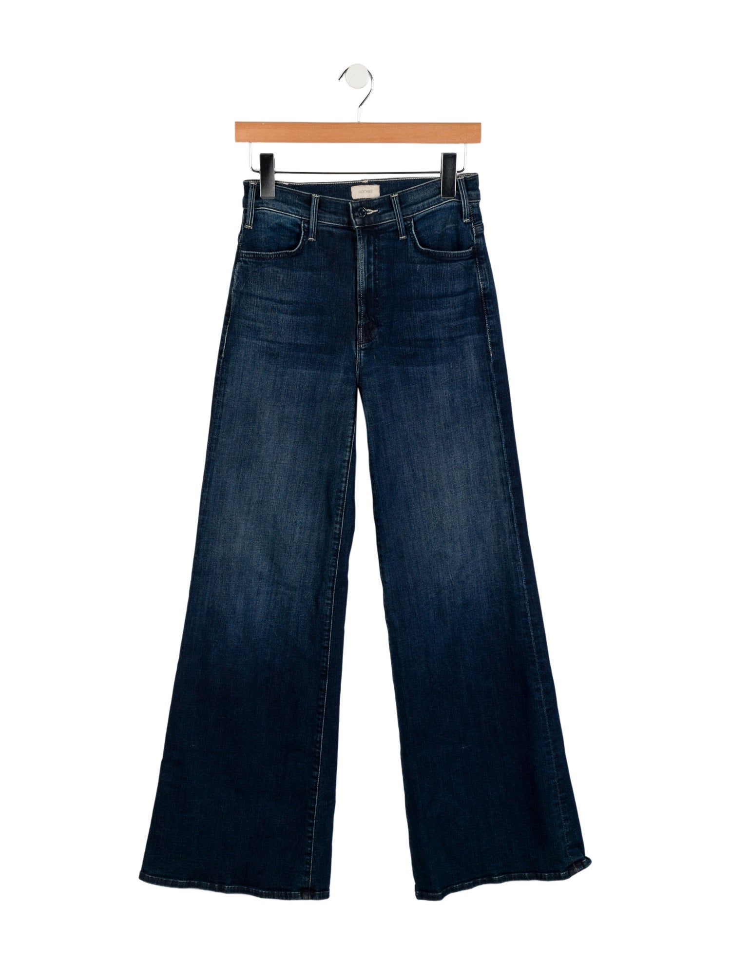 Mother Mid-Rise Wide Leg Jeans