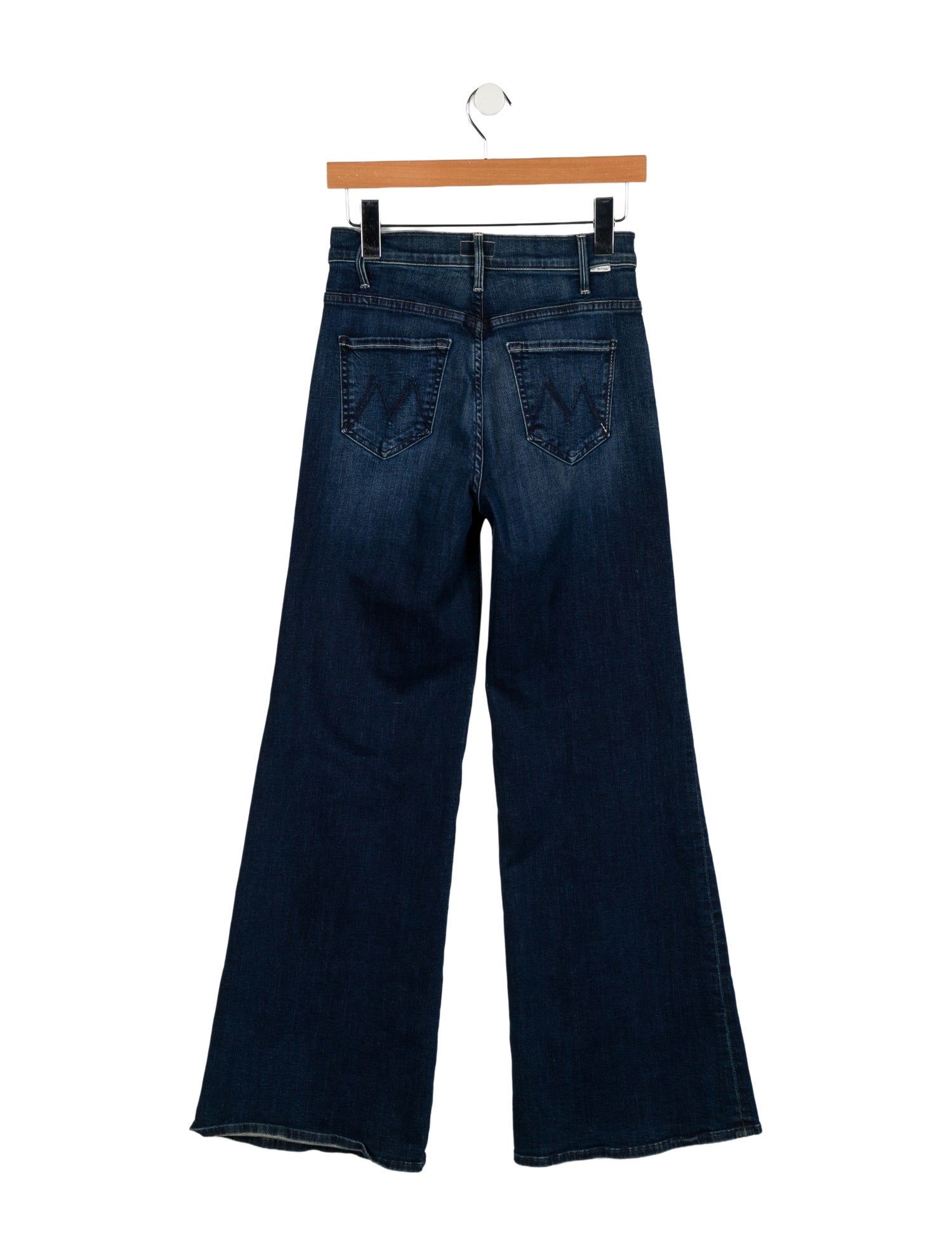 Mother Mid-Rise Wide Leg Jeans