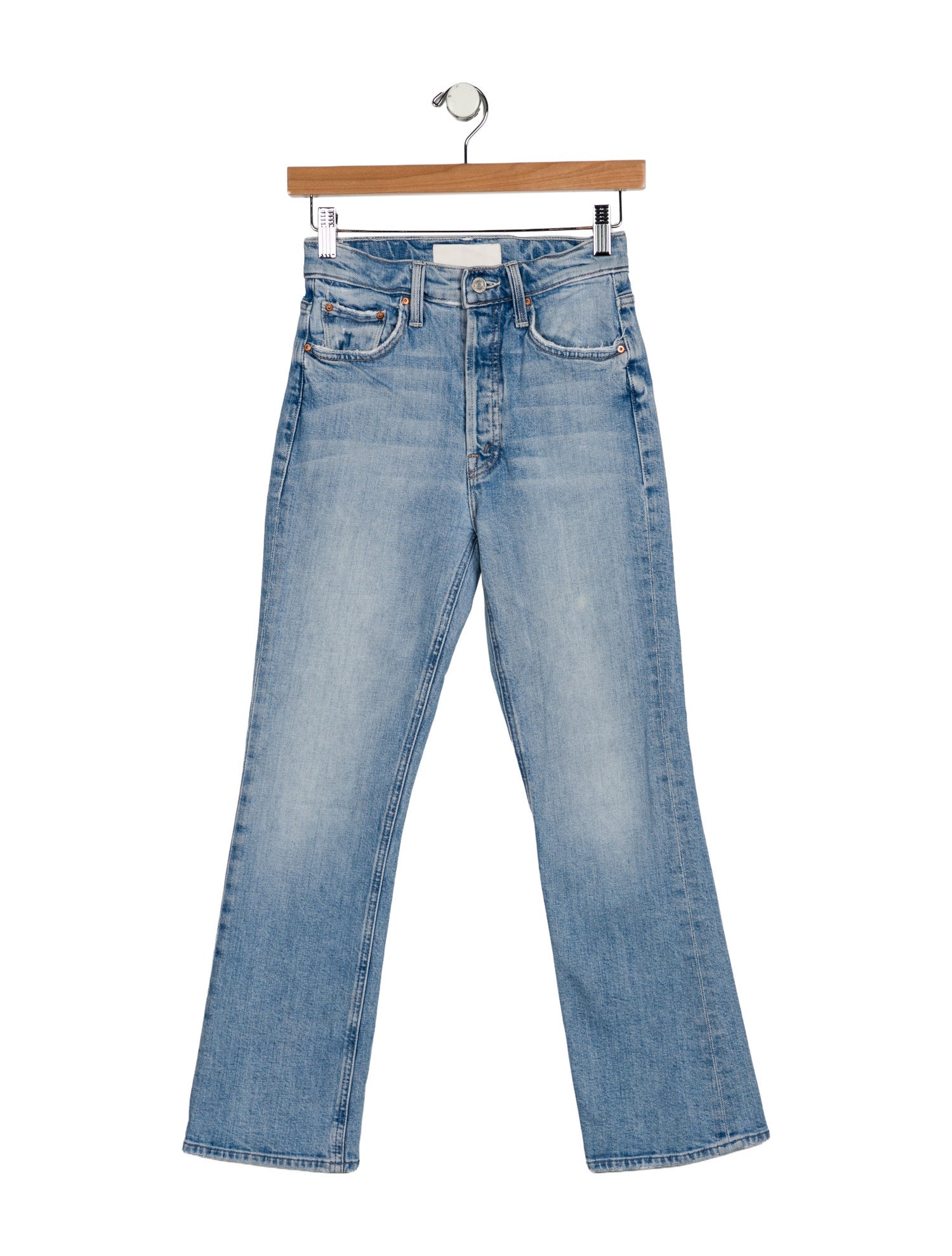 Mother Mid-Rise Straight Leg Jeans