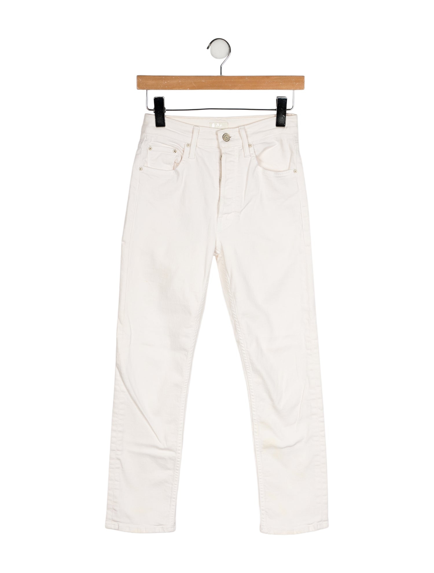 Mother Mid-Rise Straight Leg Jeans