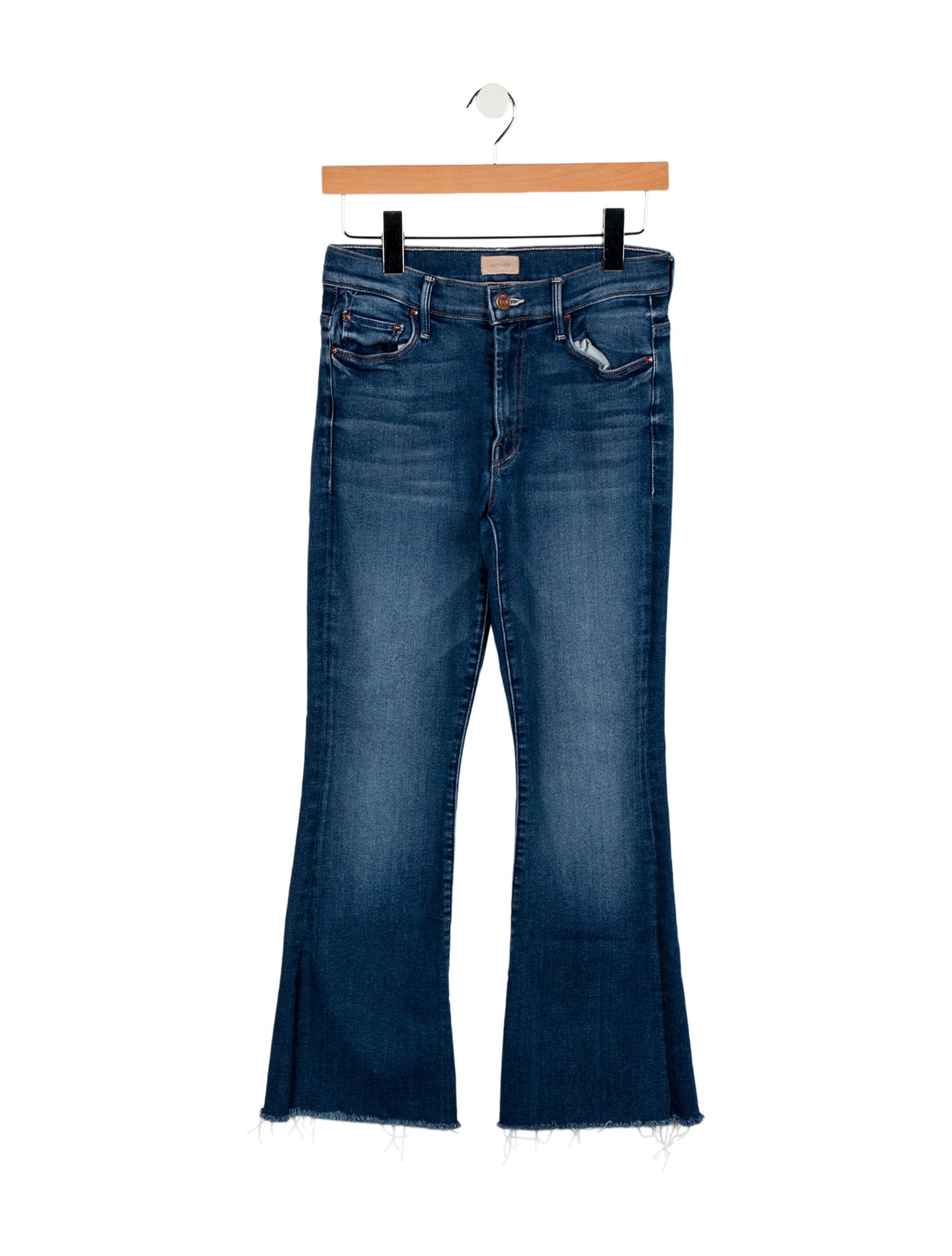 Mother Mid-Rise Wide Leg Jeans