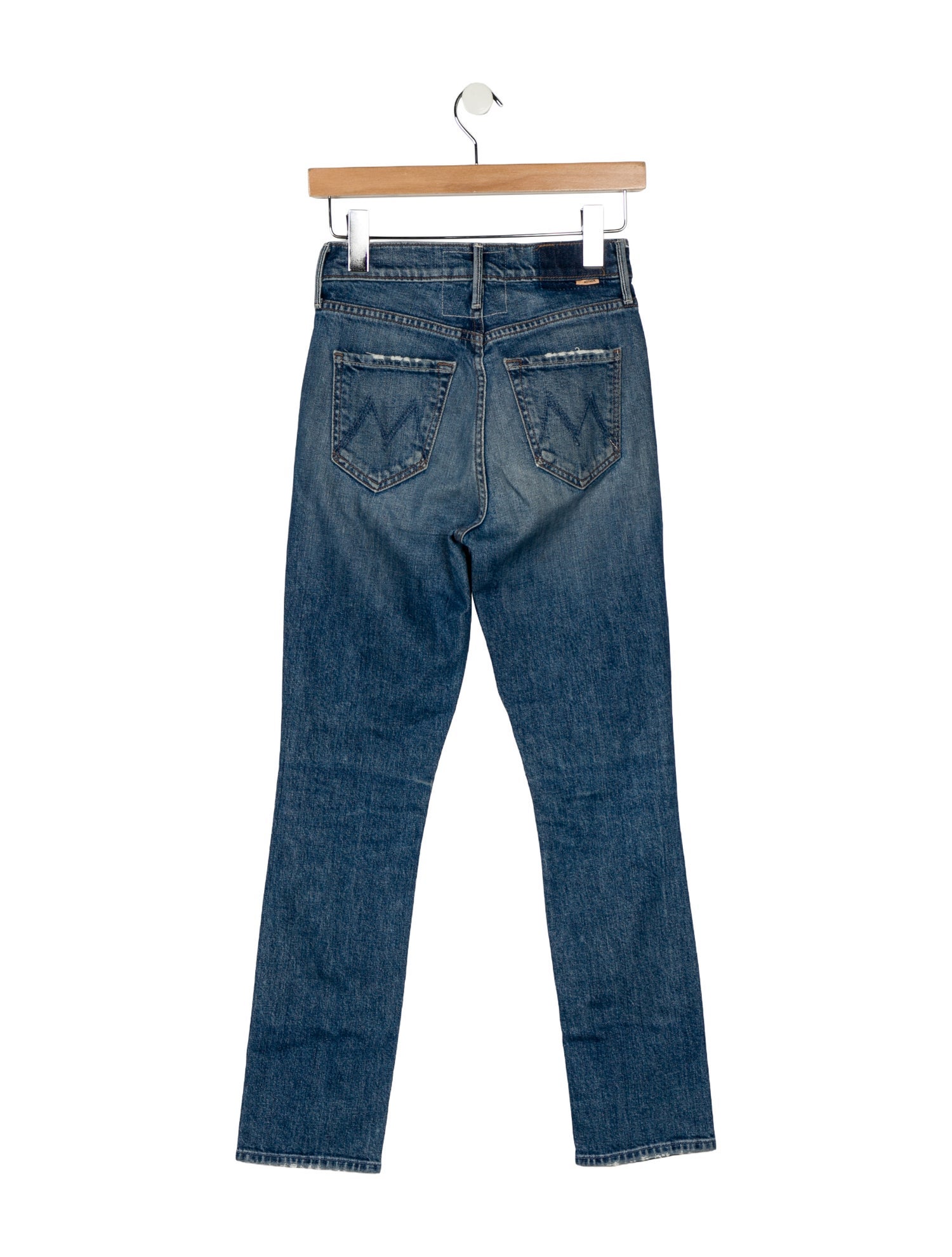 Mother Mid-Rise Skinny Leg Jeans