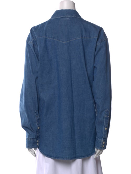 Mother Long Sleeve Button-Up Top