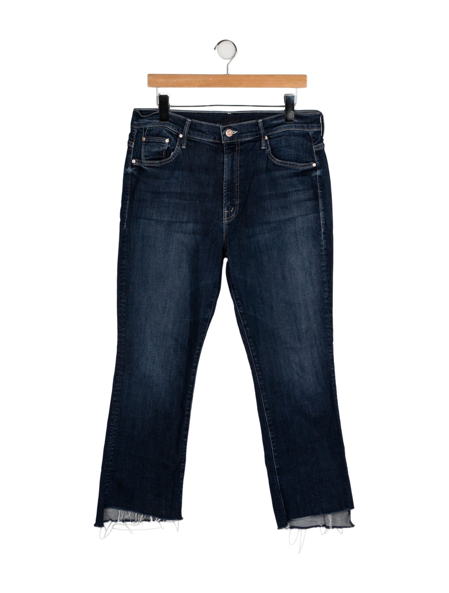Mother Mid-Rise Straight Leg Jeans