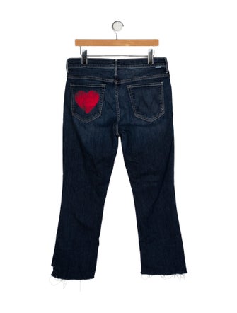 Mother Mid-Rise Straight Leg Jeans
