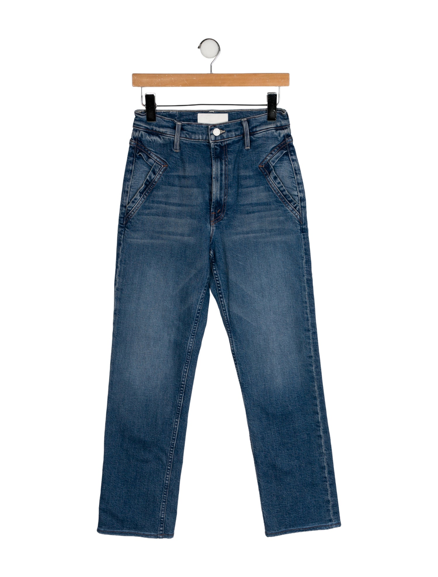 Mother High-Rise Straight Leg Jeans