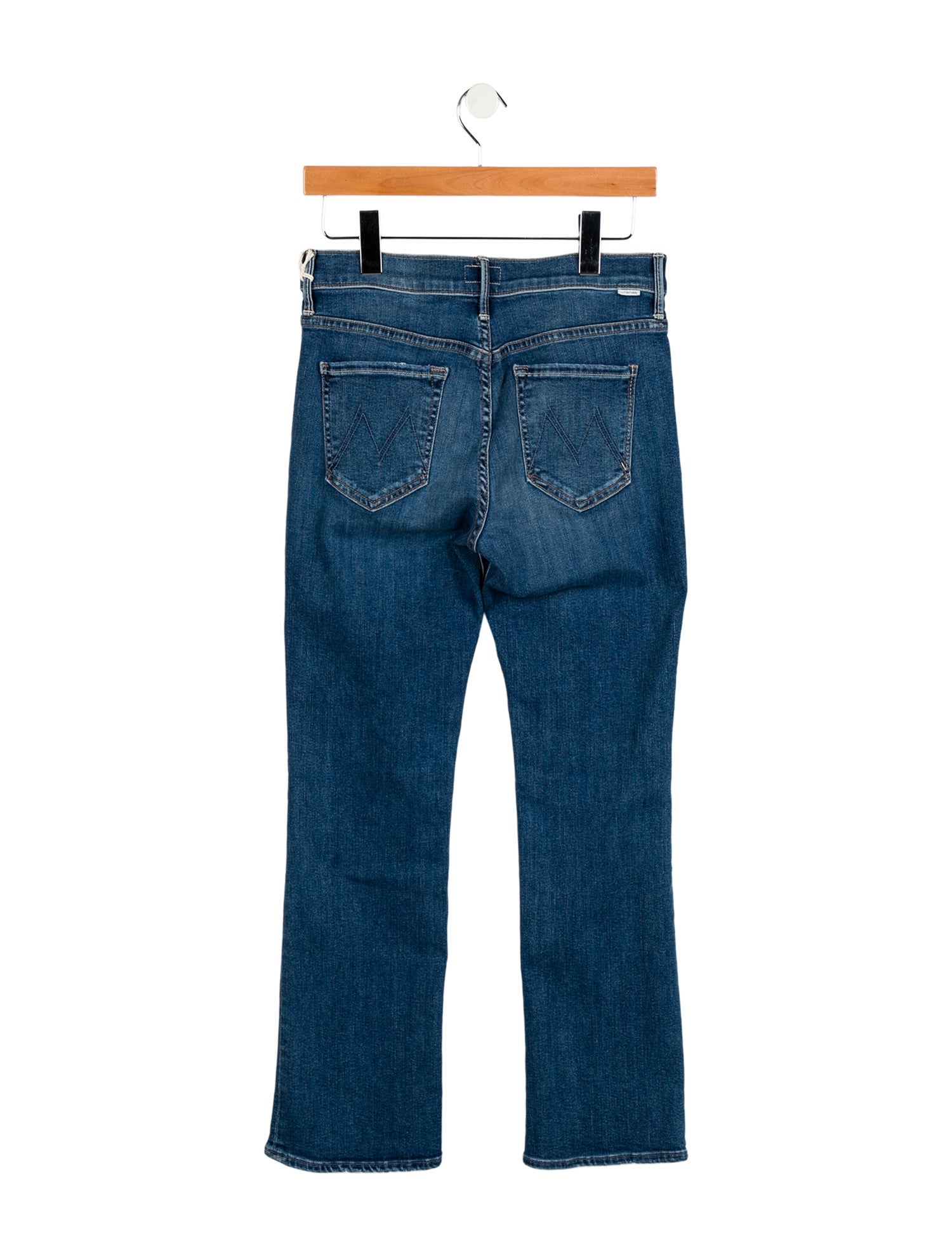 Mother Mid-Rise Straight Leg Jeans