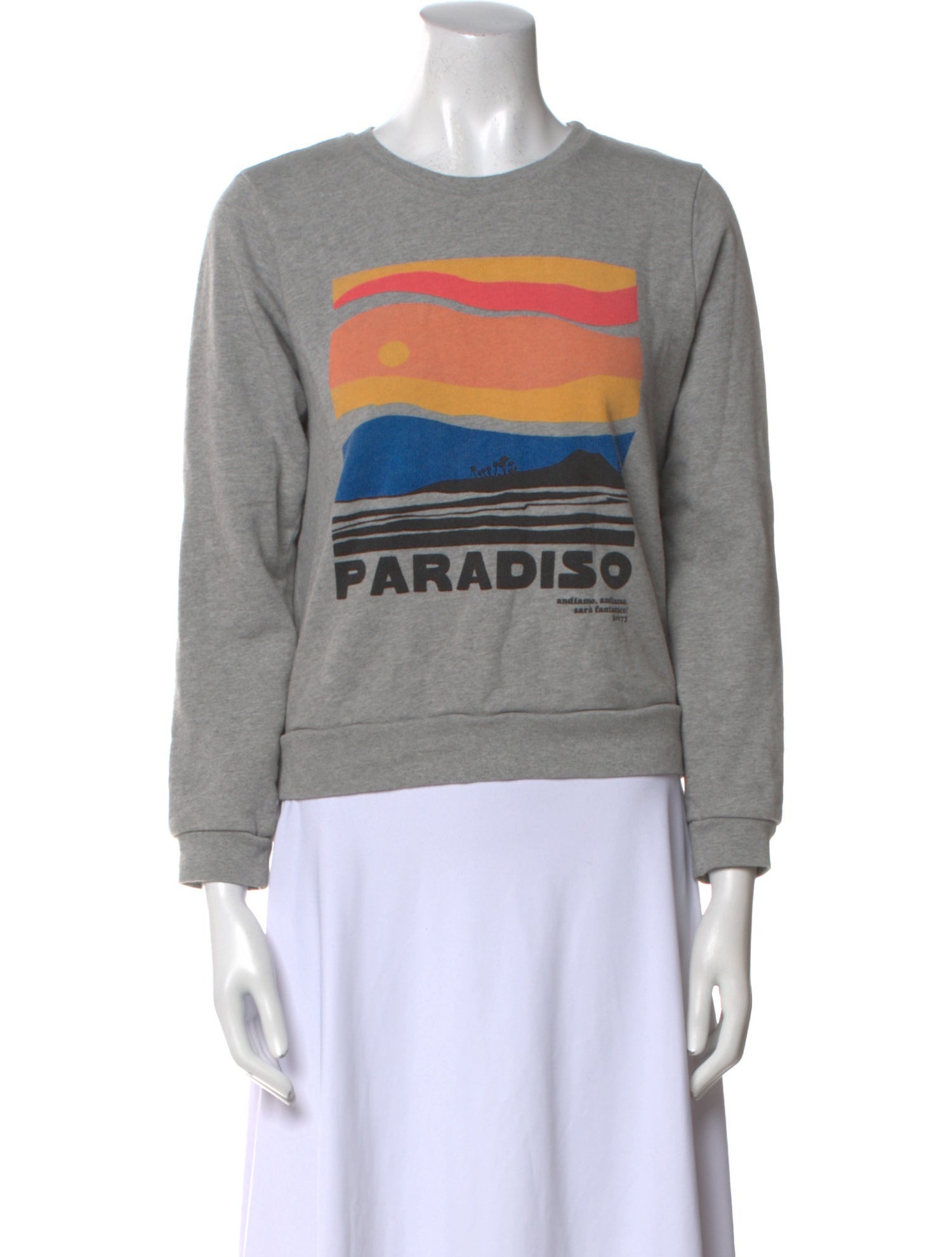 Mother Graphic Print Crew Neck Sweatshirt