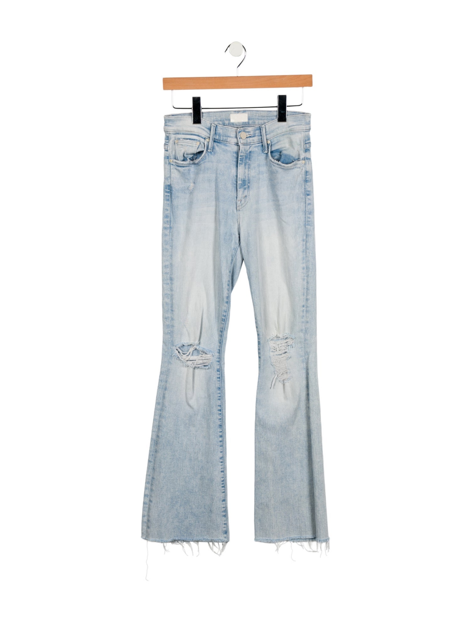 Mother Mid-Rise Wide Leg Jeans