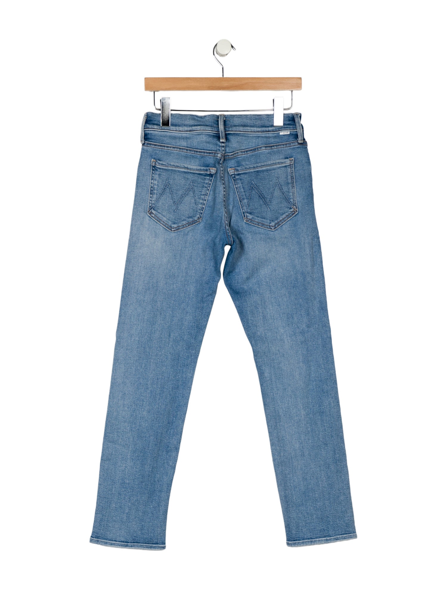 Mother Mid-Rise Straight Leg Jeans
