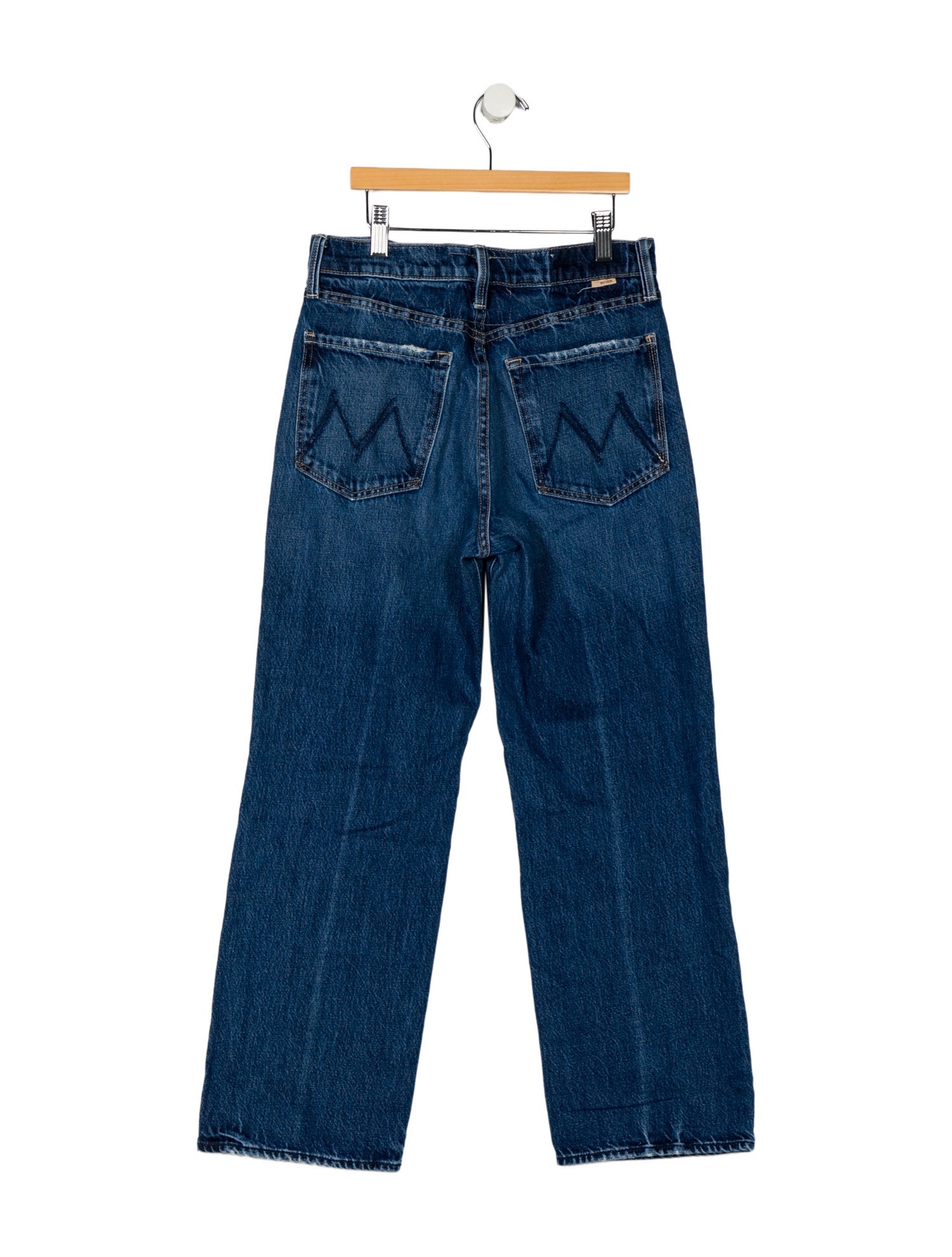 Mother Mid-Rise Straight Leg Jeans