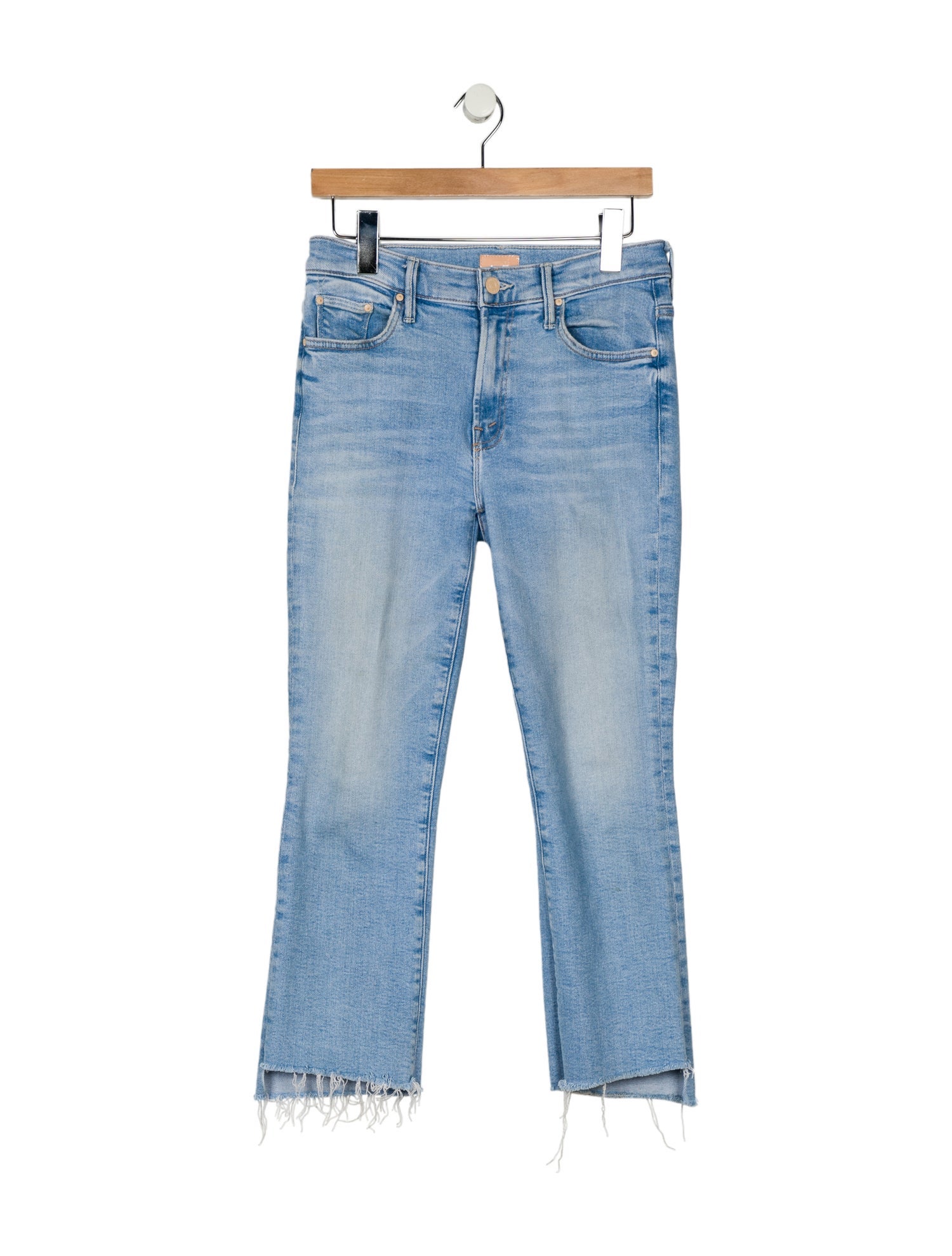 Mother Mid-Rise Straight Leg Jeans