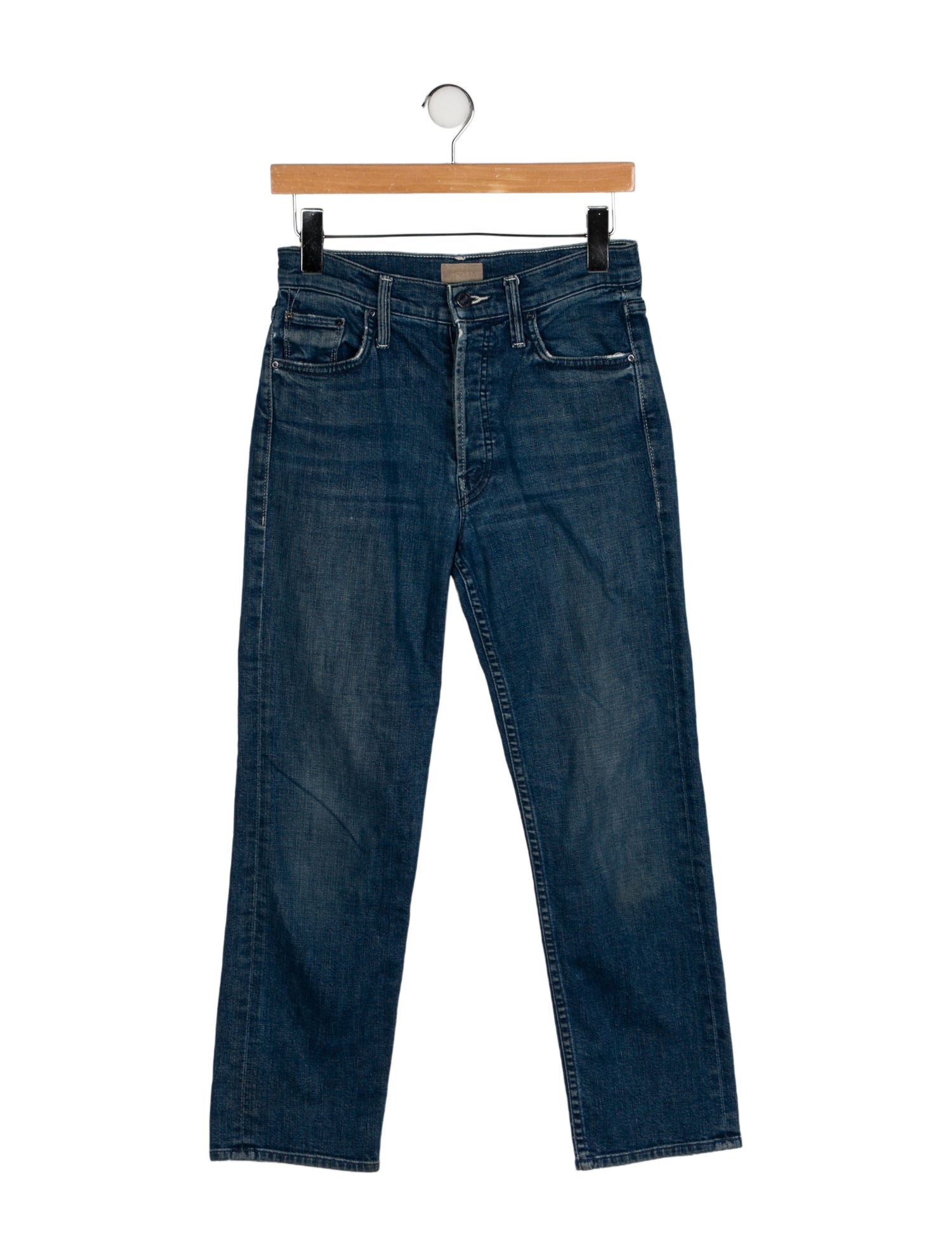Mother High-Rise Straight Leg Jeans