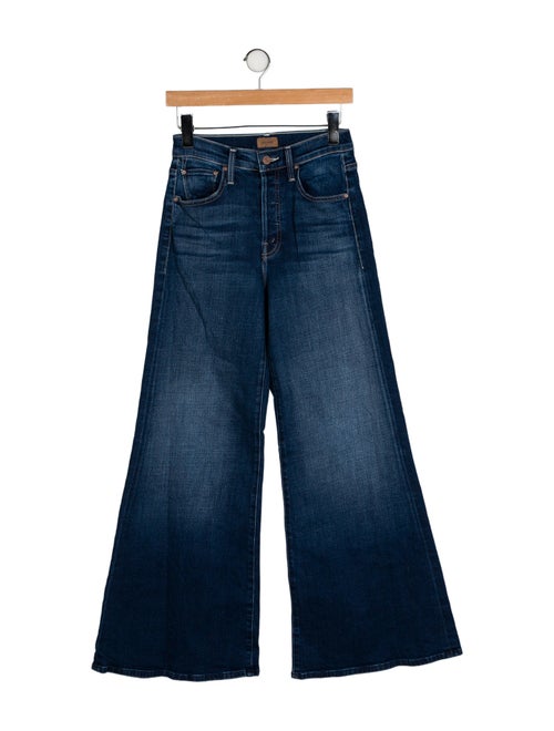 Mother Mid-Rise Wide Leg Jeans