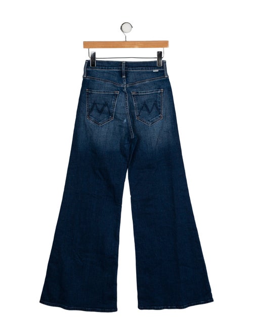 Mother Mid-Rise Wide Leg Jeans