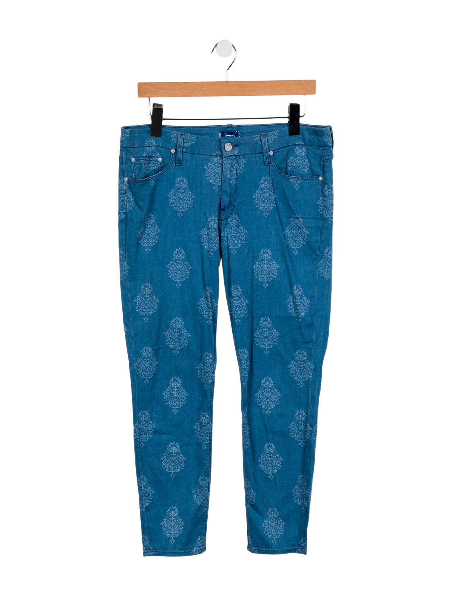 Mother Mid-Rise Skinny Leg Jeans