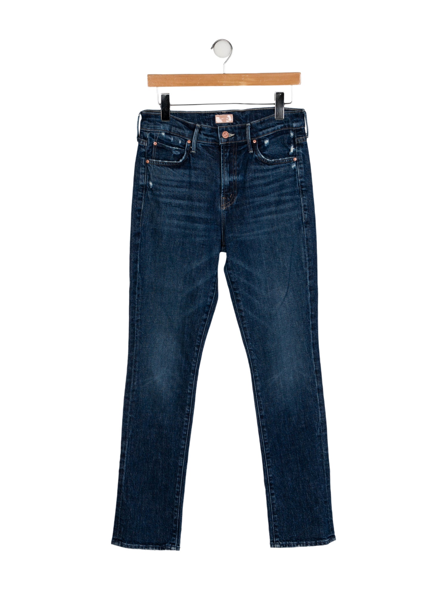 Mother High-Rise Straight Leg Jeans