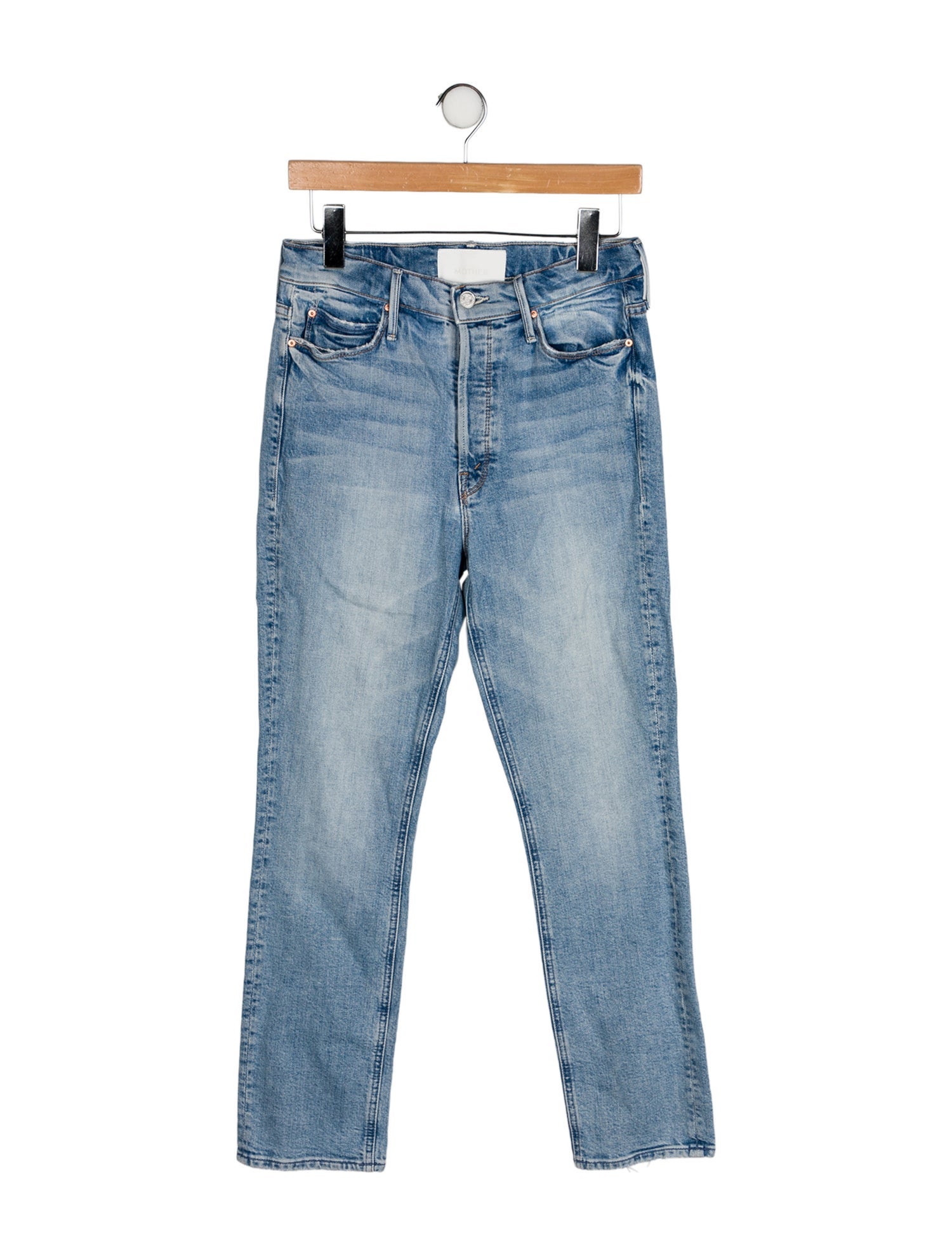 Mother High-Rise Straight Leg Jeans