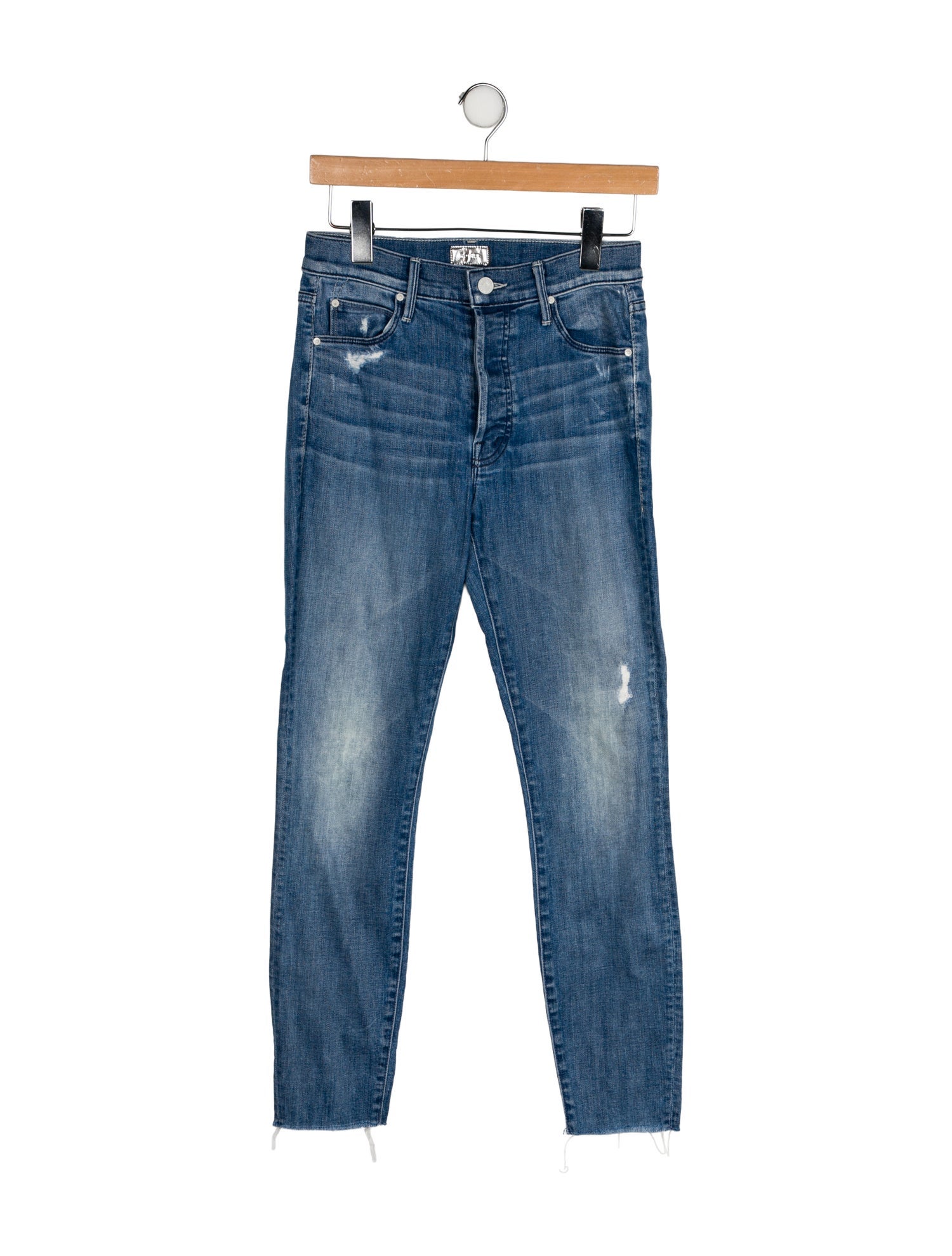 Mother Mid-Rise Skinny Leg Jeans
