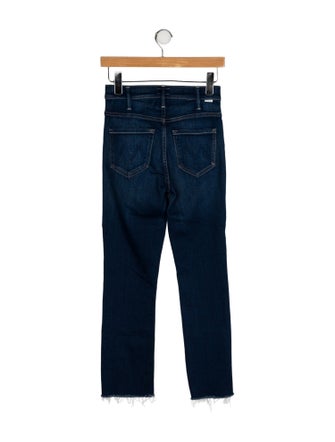 Mother Mid-Rise Straight Leg Jeans