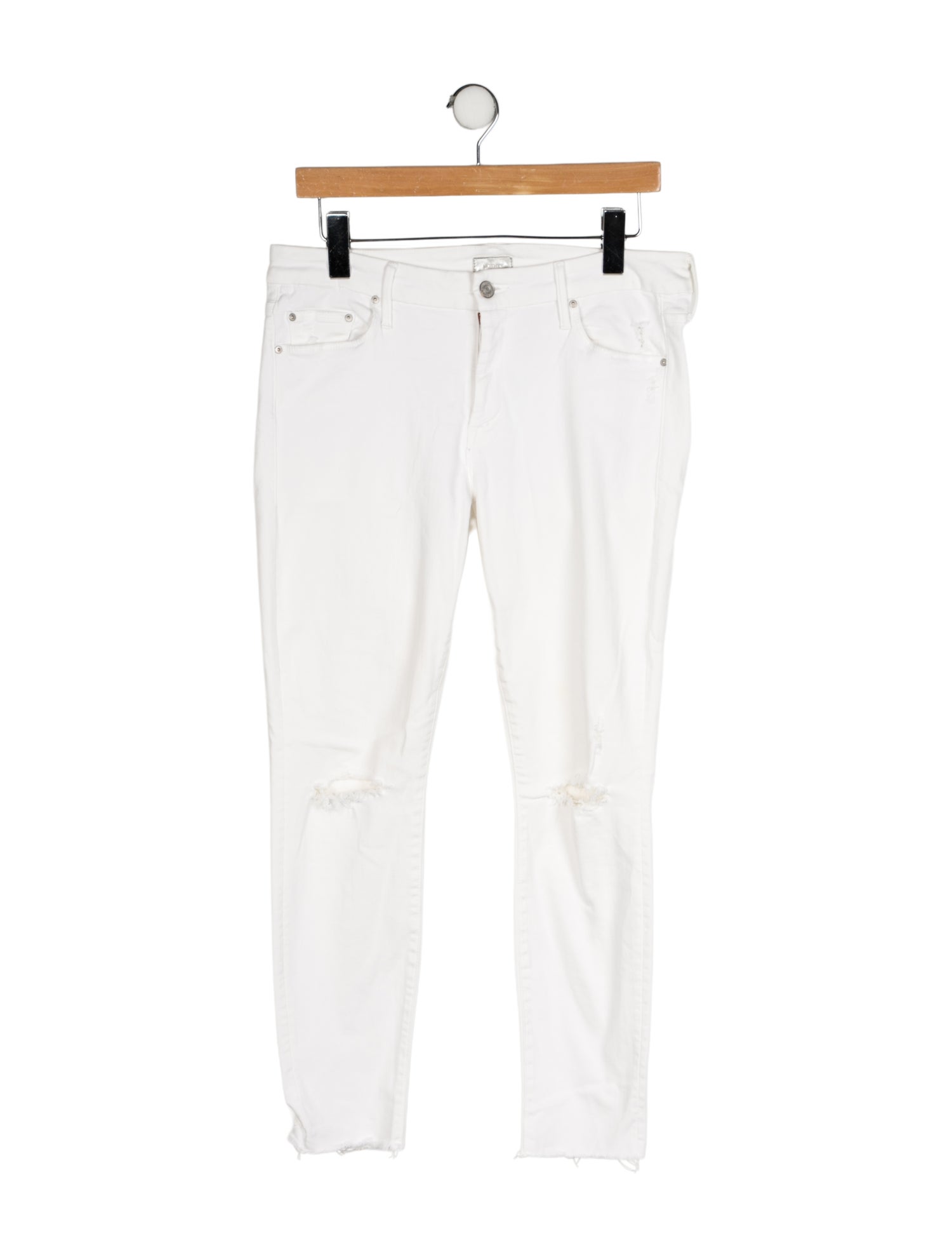 Mother Mid-Rise Skinny Leg Jeans