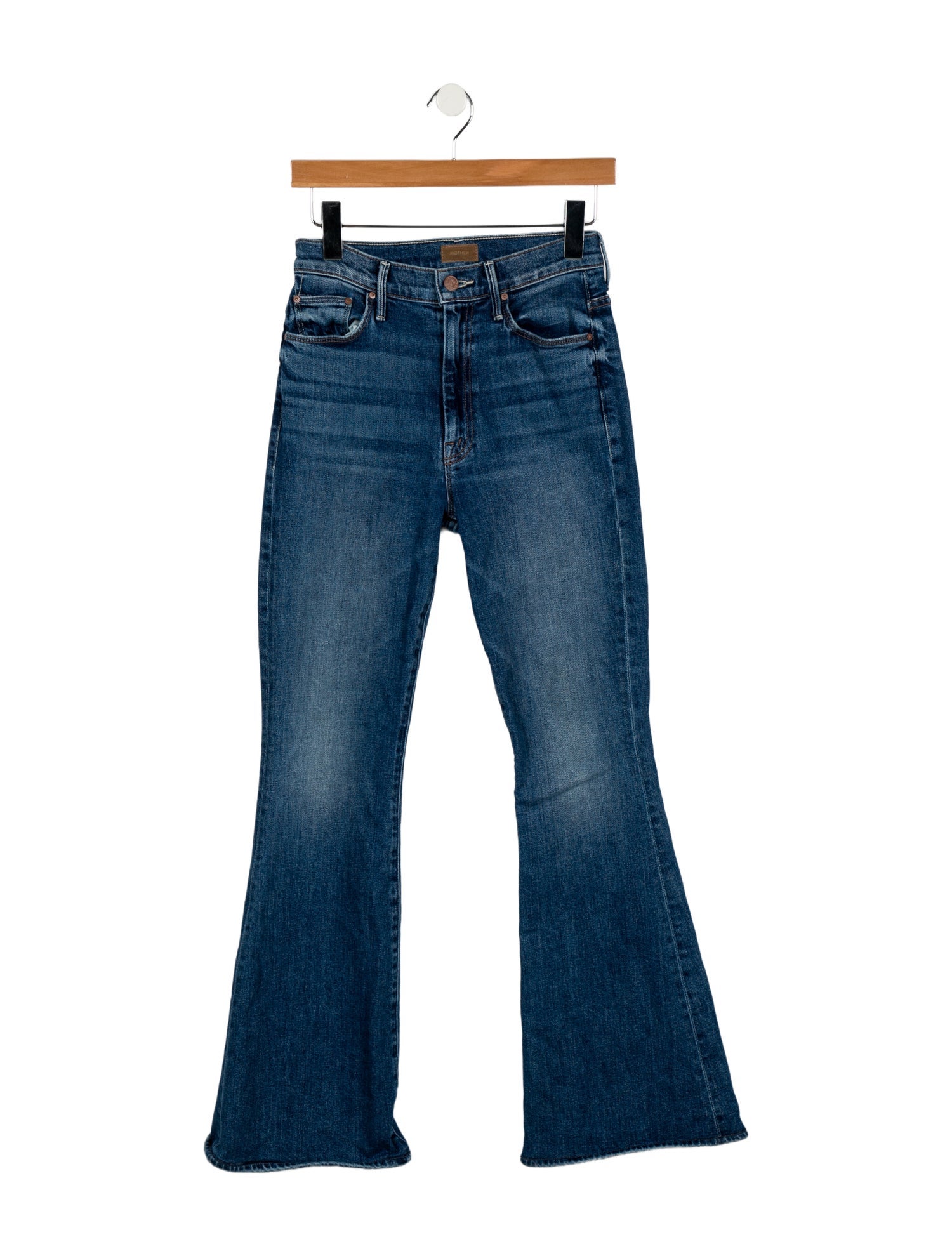Mother Mid-Rise Wide Leg Jeans