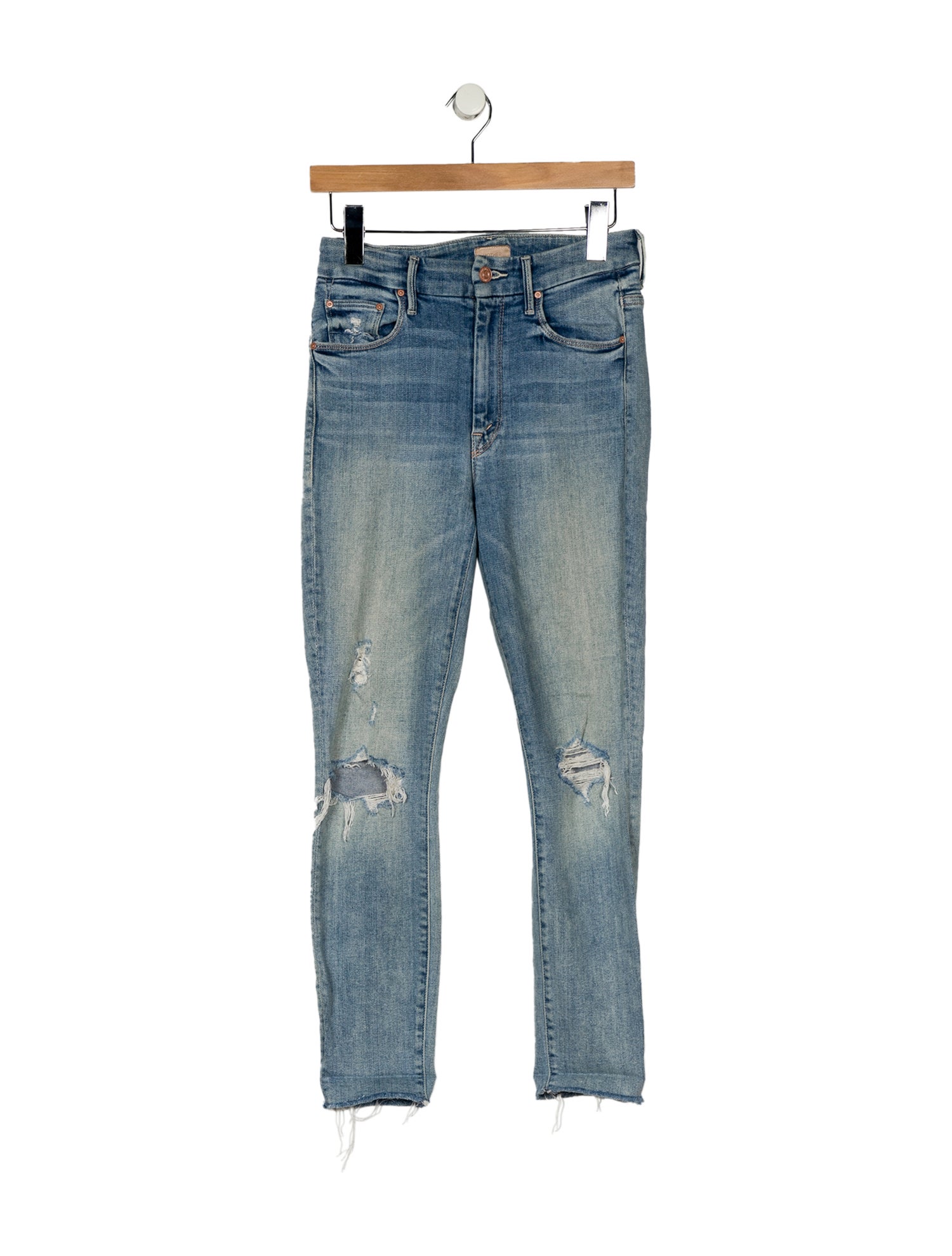 Mother Mid-Rise Skinny Leg Jeans