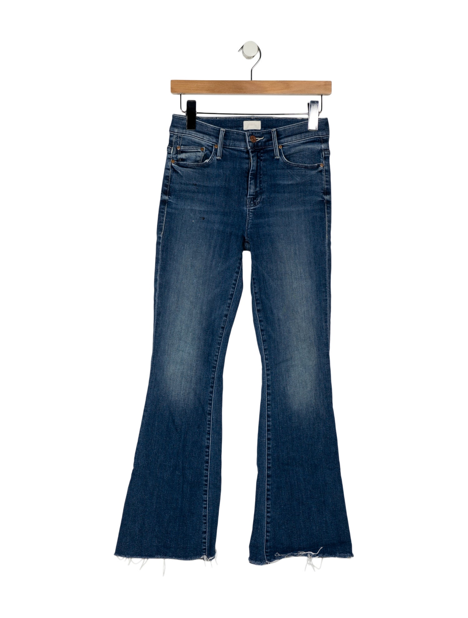 Mother Mid-Rise Wide Leg Jeans