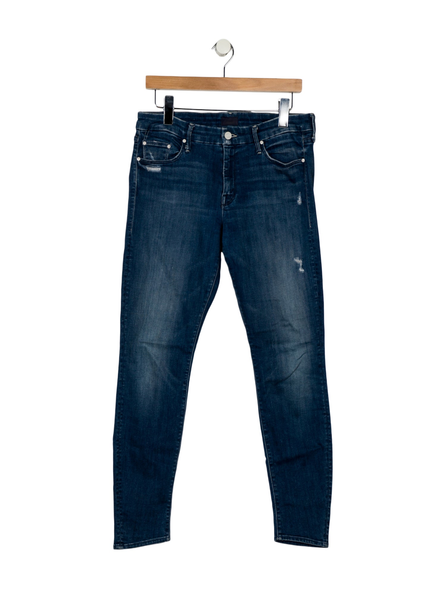 Mother Mid-Rise Skinny Leg Jeans