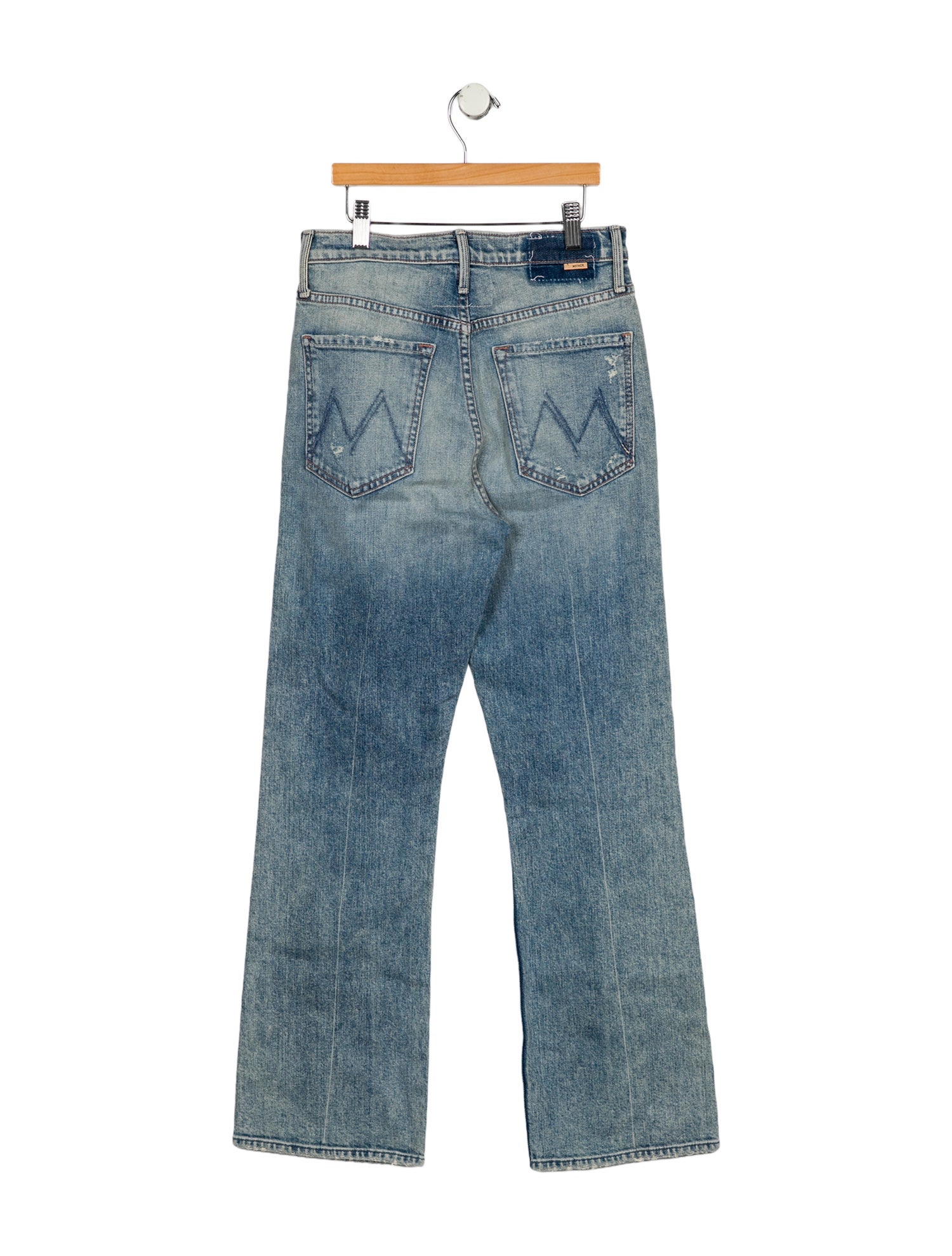 Mother Mid-Rise Straight Leg Jeans