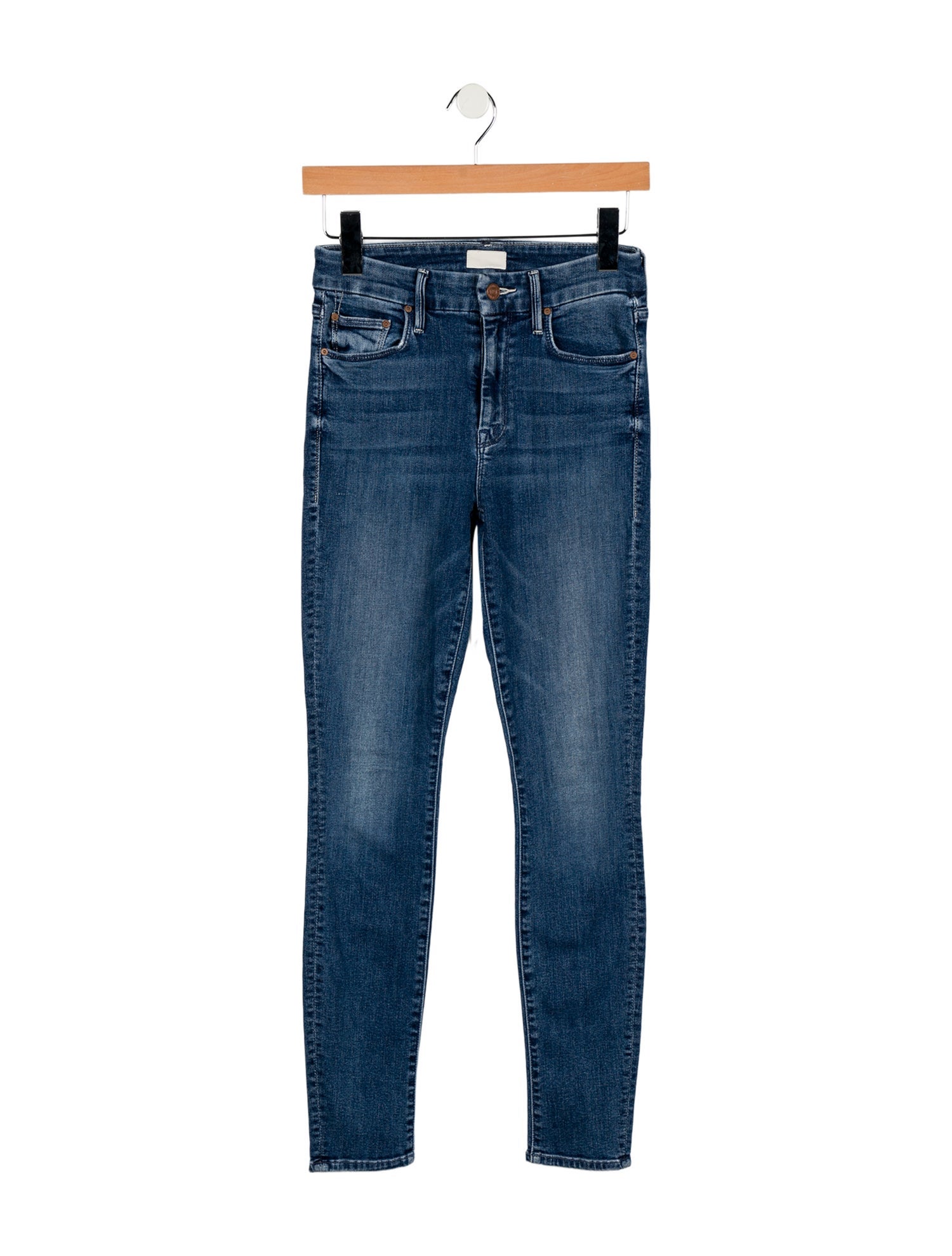 Mother Mid-Rise Skinny Leg Jeans